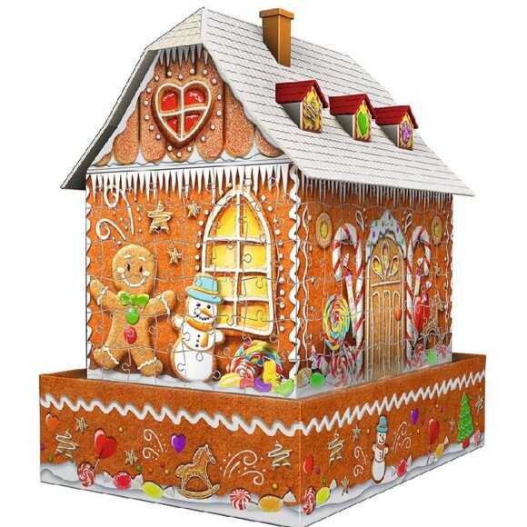 New sealed Ravensburger  3D Puzzle  -Gingerbread House Night Edition 257 pcs - Picture 3 of 16